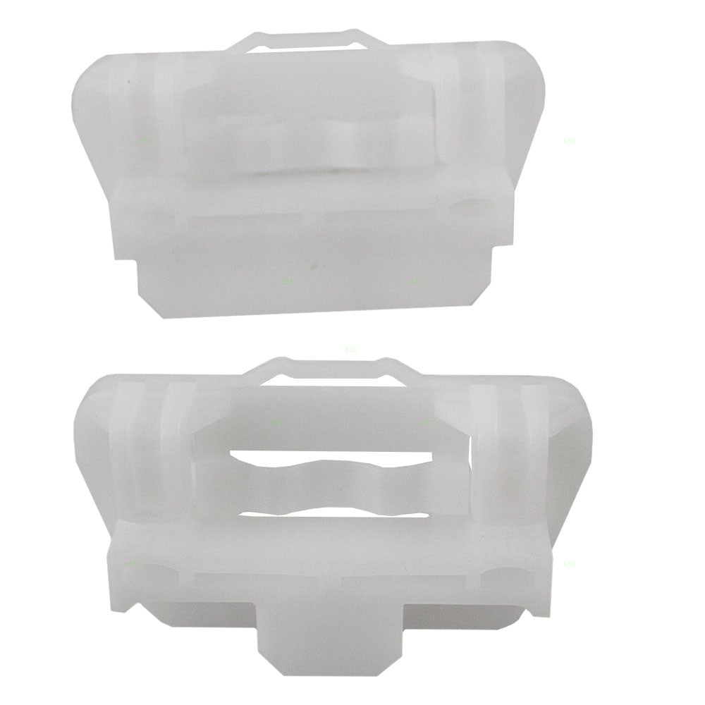 Brock Replacement Set of Passengers Front Power Window Lift Regulator Glass Guide Clips Compatible with 2000-2006 LS S Type 2000-2007 Focus