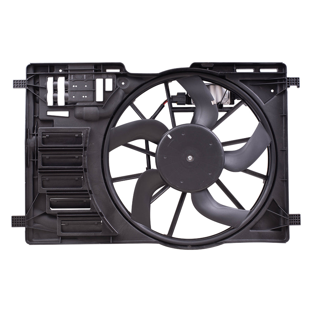Brock Replacement 2.0L Turbo Cooling Fan Assembly with Control Module Compatible with 2013-2016 Ford Escape Radiator
