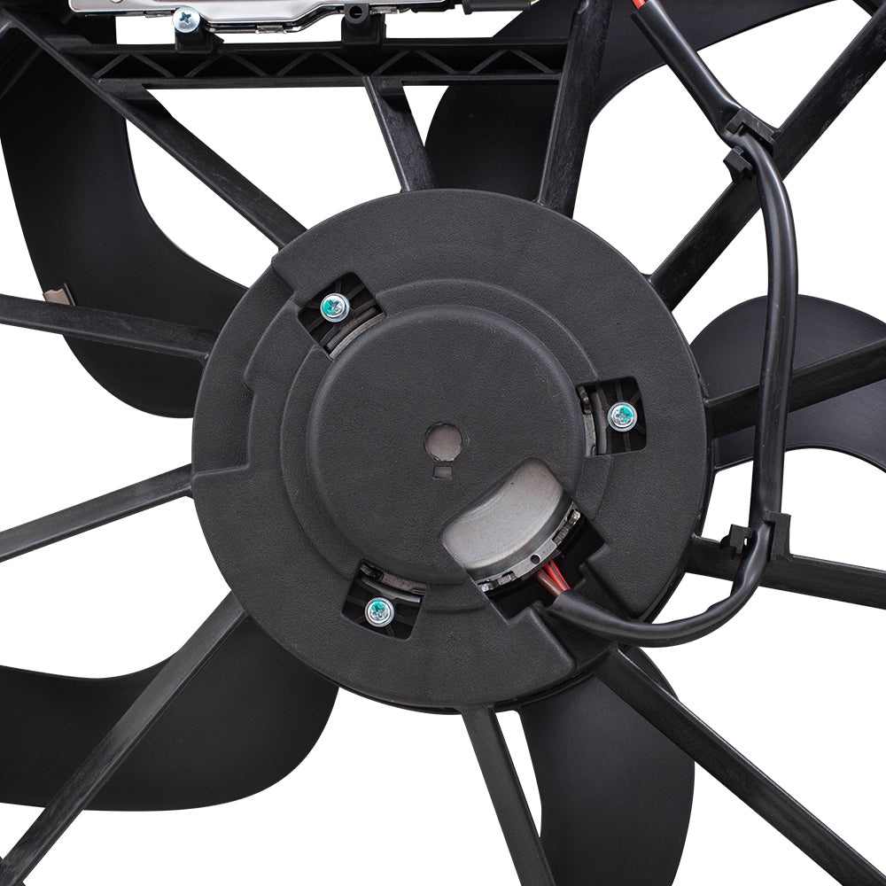 Brock Replacement 2.0L Turbo Cooling Fan Assembly with Control Module Compatible with 2013-2016 Ford Escape Radiator