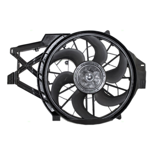 Brock Replacement Cooling Fan Assembly Compatible with 1997 1998 Mustang 3.8L F8ZZ8C607BA