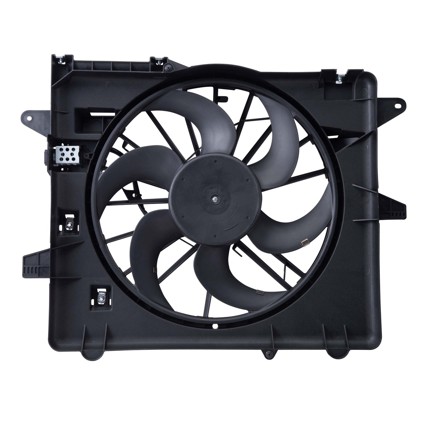 Brock Replacement Cooling Fan Motor Assembly Compatible with Mustang DR3Z 8C607 B