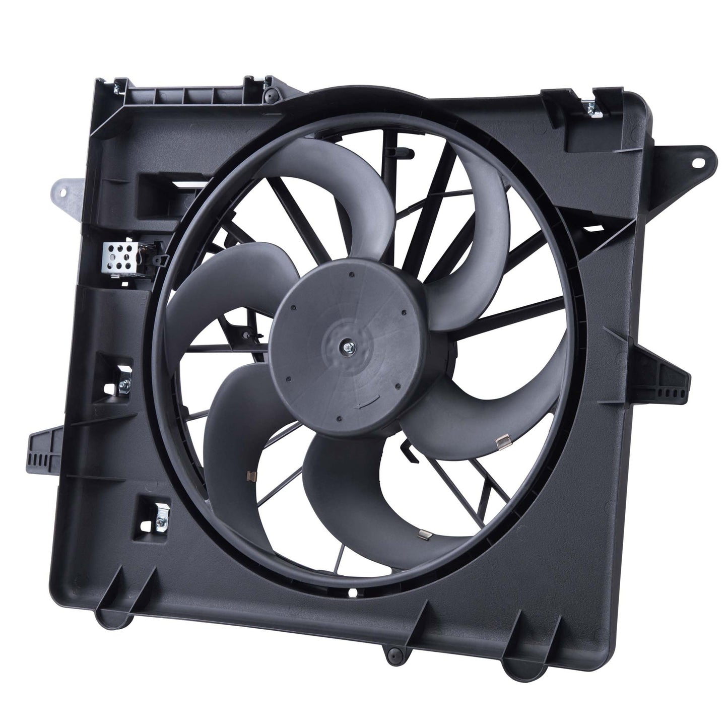 Brock Replacement Cooling Fan Motor Assembly Compatible with Mustang DR3Z 8C607 B