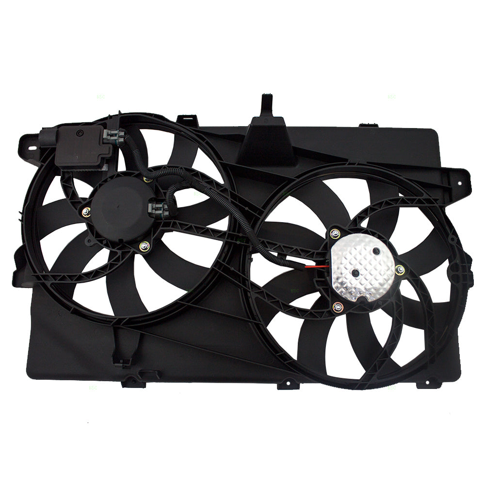 Brock Replacement Dual Cooling Fan Motor Assembly Compatible with 2007-2014 Edge 2007-2015 MKX CT4Z8C607B