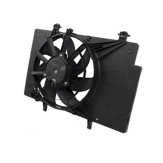 Brock Replacement Radiator Cooling Fan Assembly Compatible with 11-18 Fiesta 1.6L BE8Z8C607B BE8Z8C607A