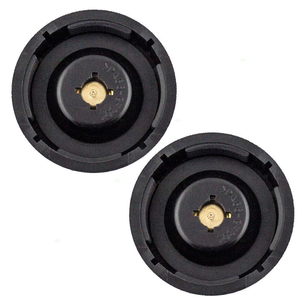 Brock Replacement Pair of Coolant Overflow Recovery Tank Reservoir Bottle Caps Compatible with 1999-2015 F250 F350 F450 Super Duty Pickup Truck 9C3Z8101B