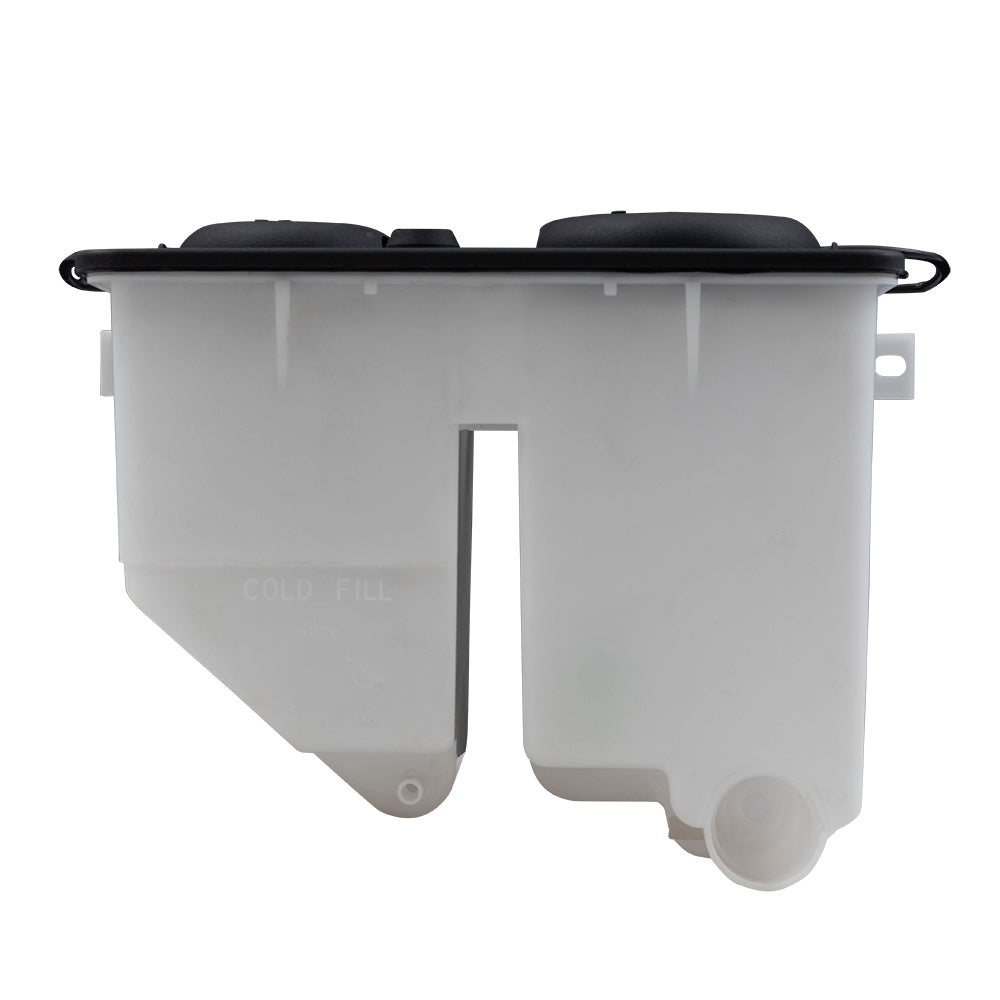 Brock Replacement Coolant Recovery Tank w/ Windshield Washer Reservoir Compatible with 87-97 F-Series Pickup