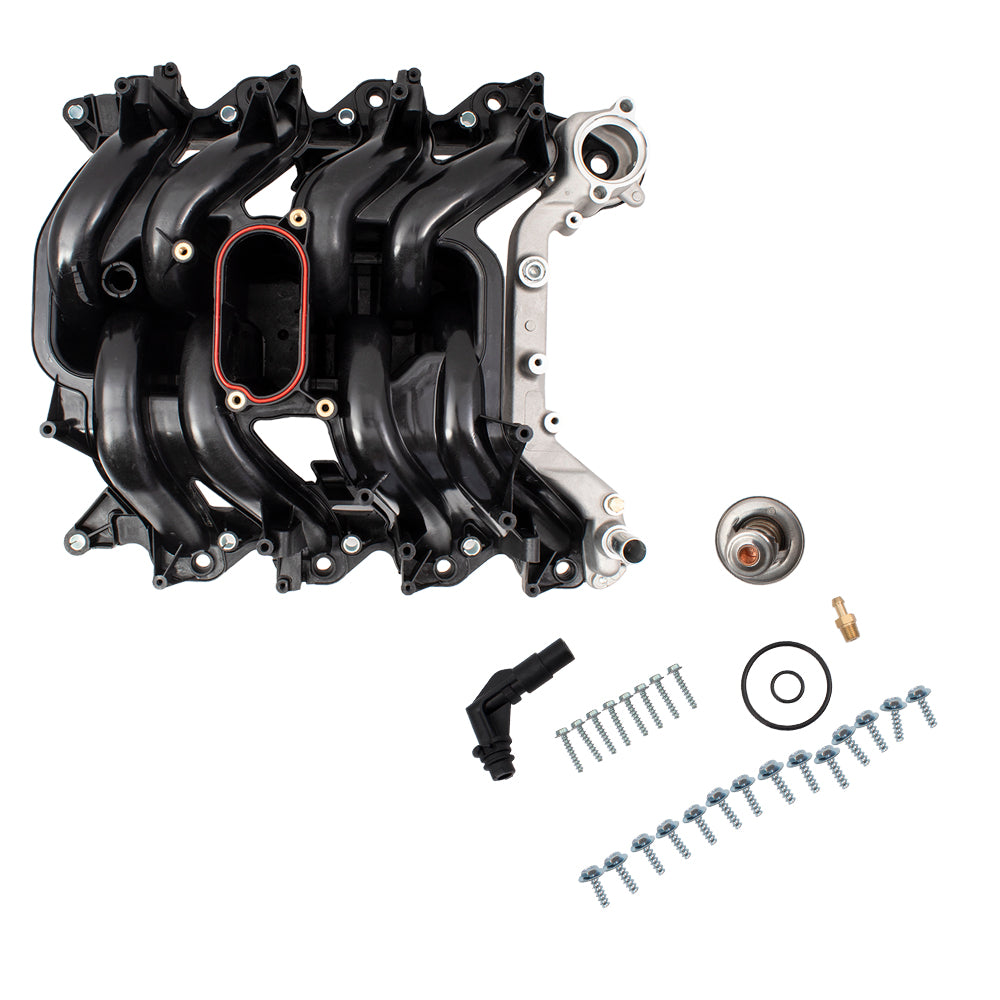 Brock Replacement Intake Manifold with Thermostat Upgraded Design Compatible with E-Series Van F150 F250/F350 Super Duty Pickup Excursion Expedition 5.4L 7L3Z8575D F1VY8255A