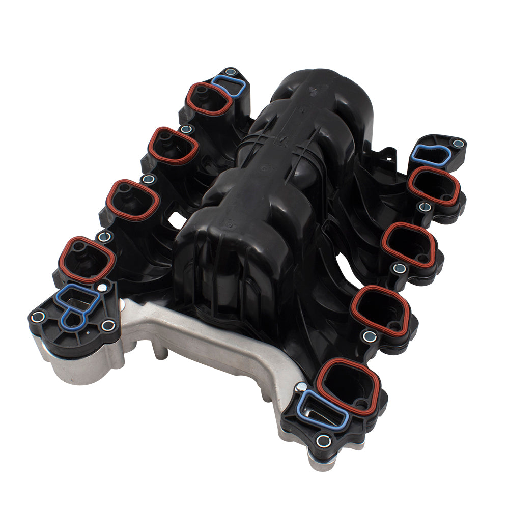 Brock Replacement Upgraded Design Upper Intake Manifold w/ Thermostat Gaskets & Hardware Kit Compatible with 02-05 Explorer Mountaineer 4.6L 2L2Z9424A 2L2Z9424AB