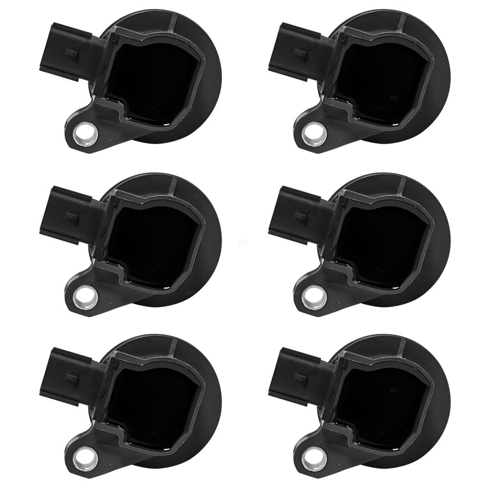 Brock Replacement 6 Piece Set Six Ignition Spark Plug Coils Compatible with 2008-2016 Ford Taurus