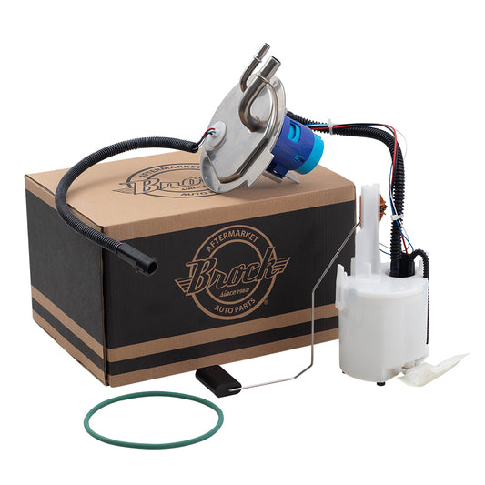 Brock Replacement Gasoline Fuel Pump Assembly Compatible with 2008 2009 2010 F250 F350 F450 Super Duty Pickup Truck w/ 8 ft bed 8C3Z 9H307 B