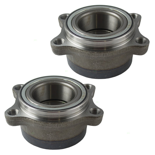 Brock Replacement Pair Set Rear Wheel Hub Bearing Assembly Compatible with 03-08 FX35 FX45 43210-WL000 BM500005