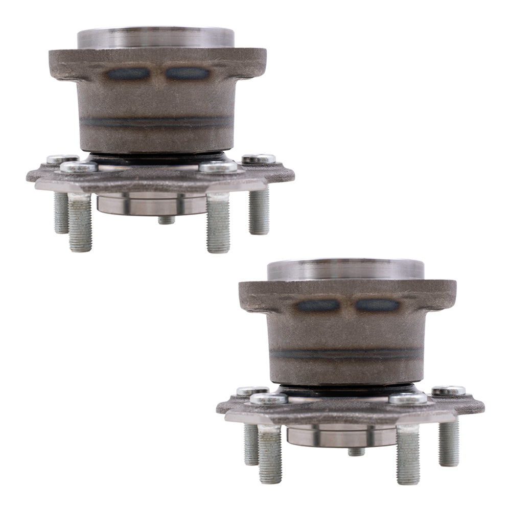 Brock Replacement Set Rear Hubs with Wheel Bearings Compatible with 2008-2013 Rogue 2014-2015 Rogue Select All-Wheel Drive