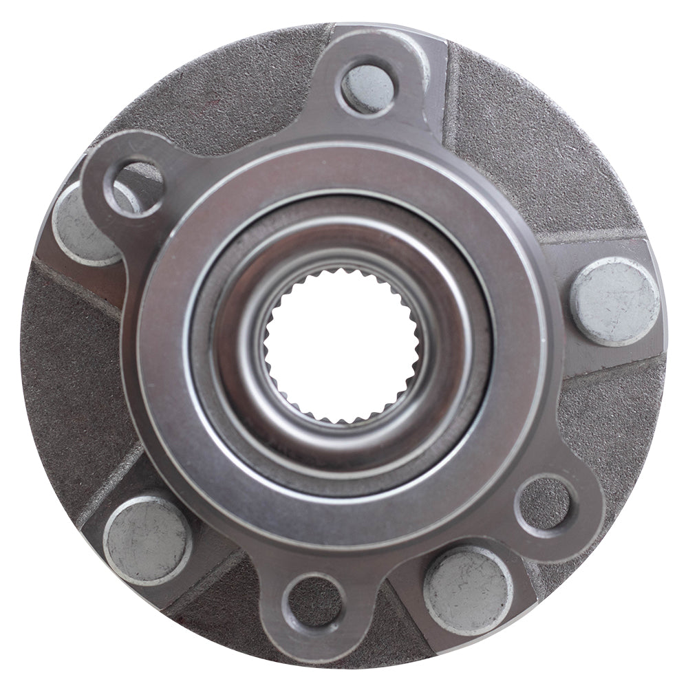 Brock Replacement Pair Front Hubs & Bearings Compatible with 2008-2013 Rogue