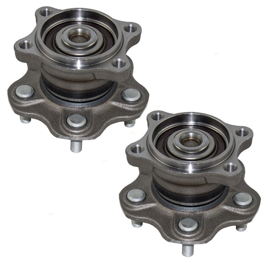 Brock Replacement Pair Set Rear Wheel Hub Bearing Assemblies Compatible with 02-06 Altima 04-08 Maxima 04-09 Quest 432027Y000 43202CK000 432023Z000