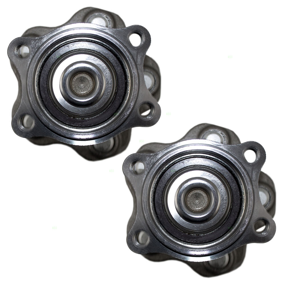 Brock Replacement Pair Set Rear Wheel Hub Bearing Assemblies Compatible with 02-06 Altima 04-08 Maxima 04-09 Quest 432027Y000 43202CK000 432023Z000