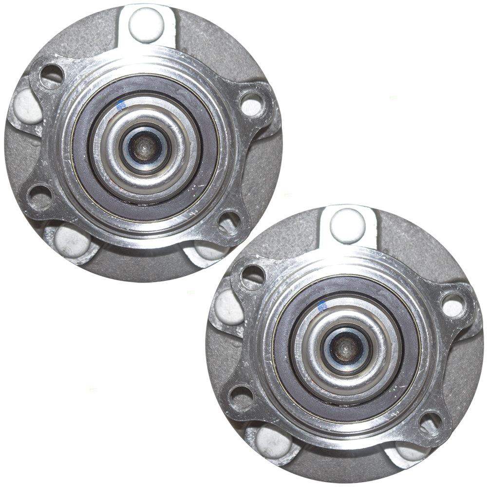 Brock Replacement Pair Set Front Wheel Hub Bearings Compatible with 2003-2009 350Z 40202-AL56C HA590027 513268