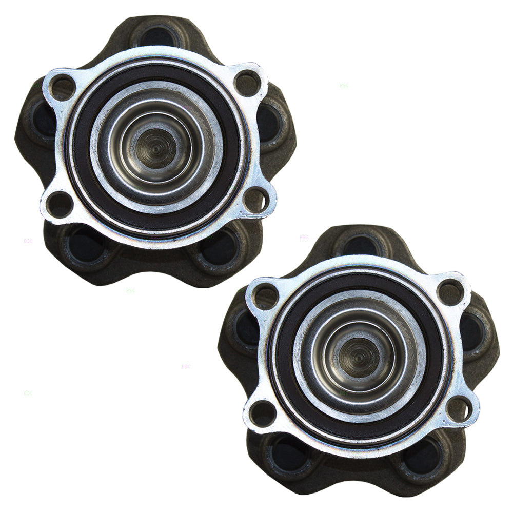 Brock Replacement Pair Set Rear Wheel Hub Bearings Compatible with 13 JX35 14-17 QX60 07-16 Altima 09-14 16-17 Maxima 15-17 Murano 13-17 Pathfinder 43202-3JA0A