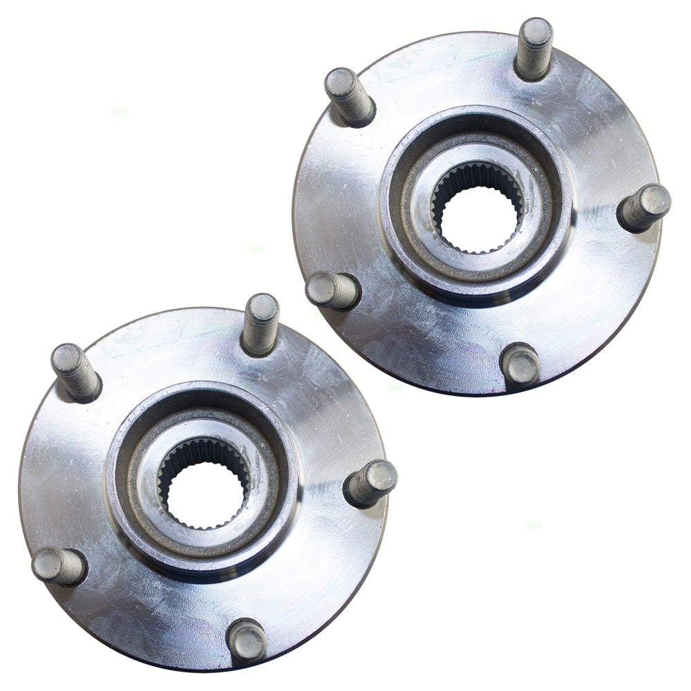 Brock Replacement Pair Set Front Wheel Hub Bearings Compatible with 13 JX35 14-16 QX60 07-16 Altima 09-14 16-17 Maxima 15-16 Murano 13-17 Pathfinder 40202-3JA0A