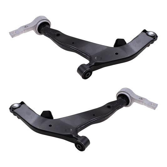Brock Replacement Set Driver and Passenger Front Lower Control Arms Compatible with 2003-2007 Murano 54501-CC40E 54500-CC40E