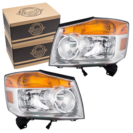 Headlight for 2008-2015 Armada 260609GA0B Set