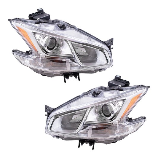 Headlight for 2009-2014 Maxima 260609N00A Set NI2502177