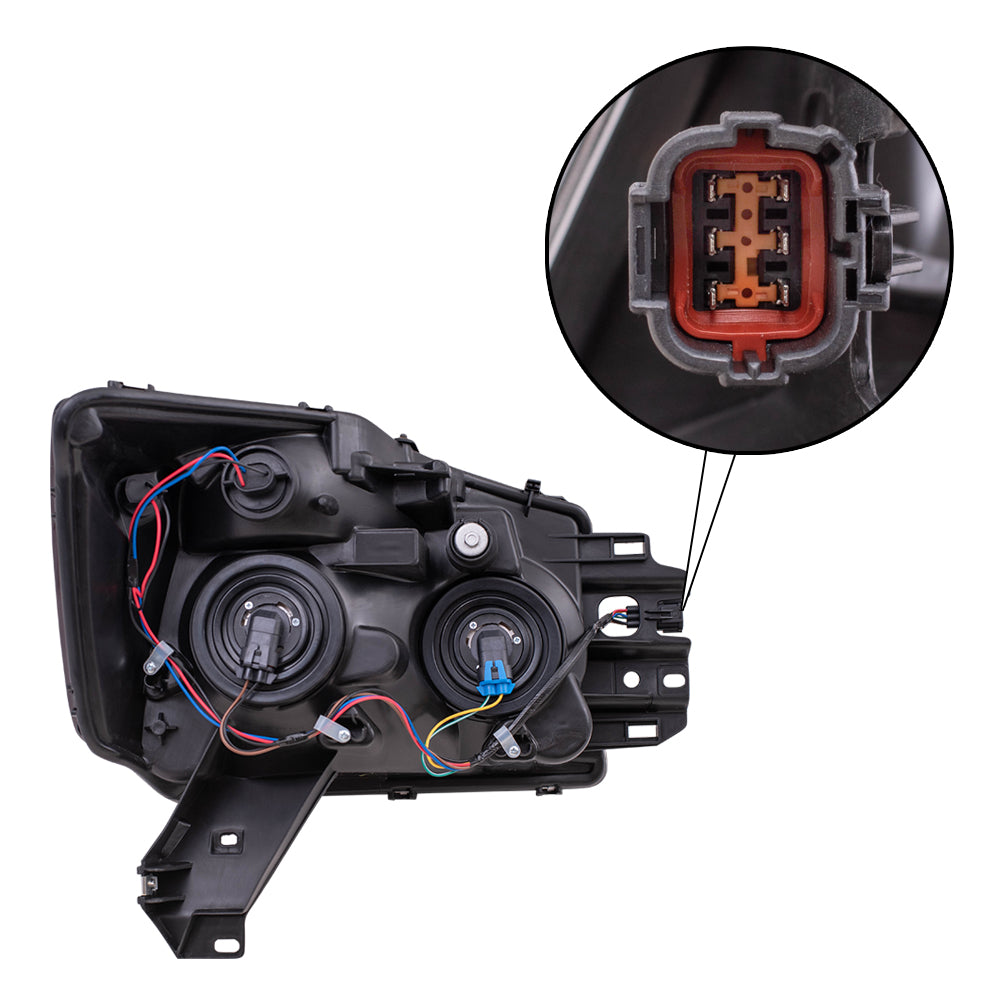 Headlight for 2008-2015 Titan 2010-2010 Armada 260109FF0A Set