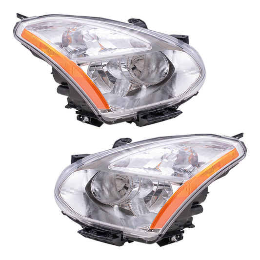 Headlight for 2008-2013 Rogue HID w/o HID Kit 2014-2015 Rogue Select 26060JM20C Set