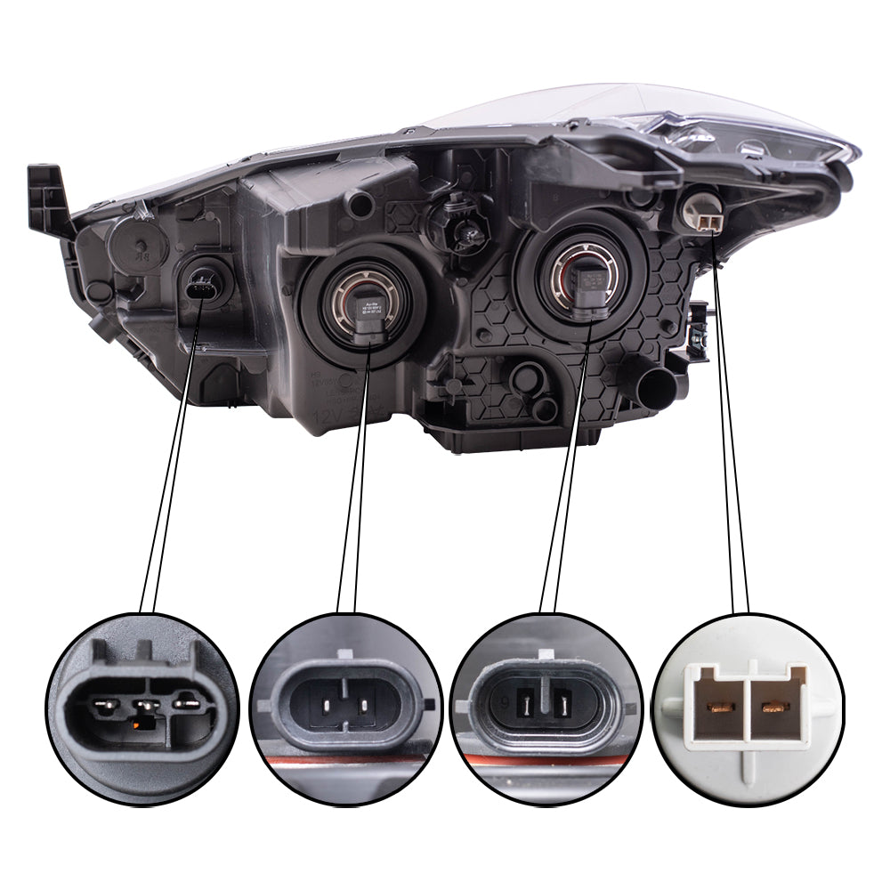 Headlight for 2018-2020 Kicks S/SV 260605RL0A Set