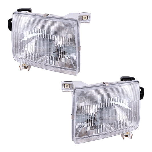 Headlight for 1998-2000 Frontier 2000-2001 Xterra 260603S525 Set