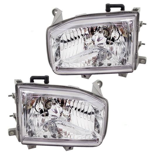 Headlight for 1999-2004 Pathfinder From 12/98 2004-2004 Pathfinder Armada 260602W625 Set