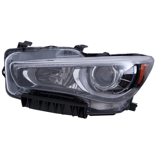 Headlight for 2014-2017 Q50 LED w/o Adaptive Lighting 260604HB0B Left