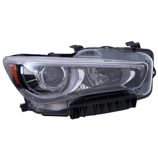 Headlight for 2014-2017 Q50 LED w/o Adaptive Lighting 260104HB0B Right