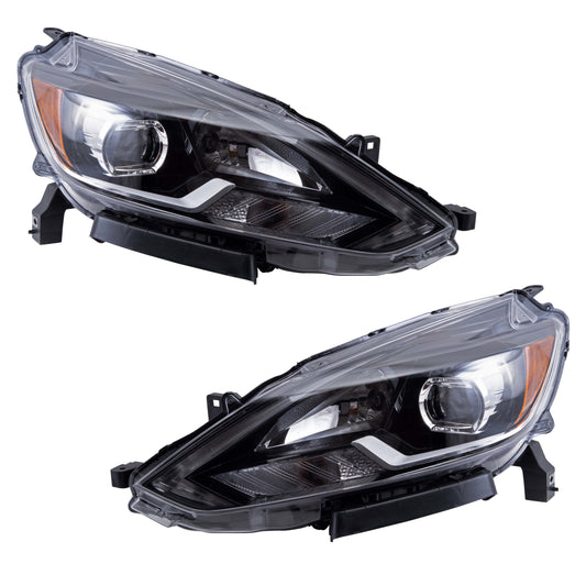 Headlight for 2016-2017 Sentra LED 260603YU5A Set