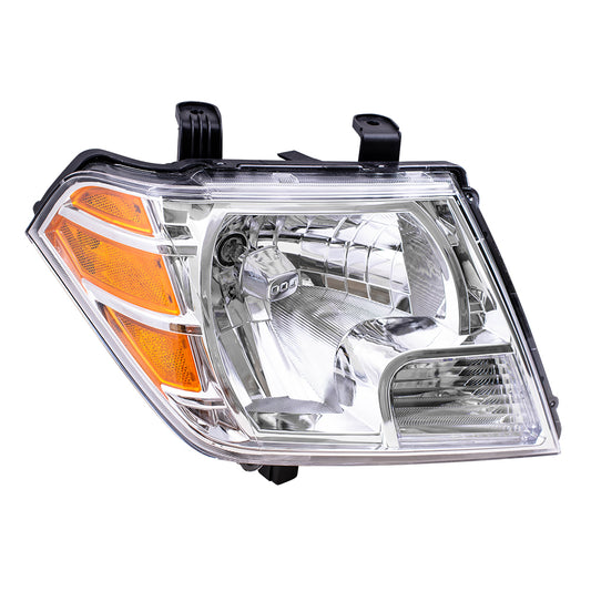 Brock Replacement Passengers Combination Headlight Headlamp Compatible with 09-19 Frontier Pickup Truck 26010Z40B