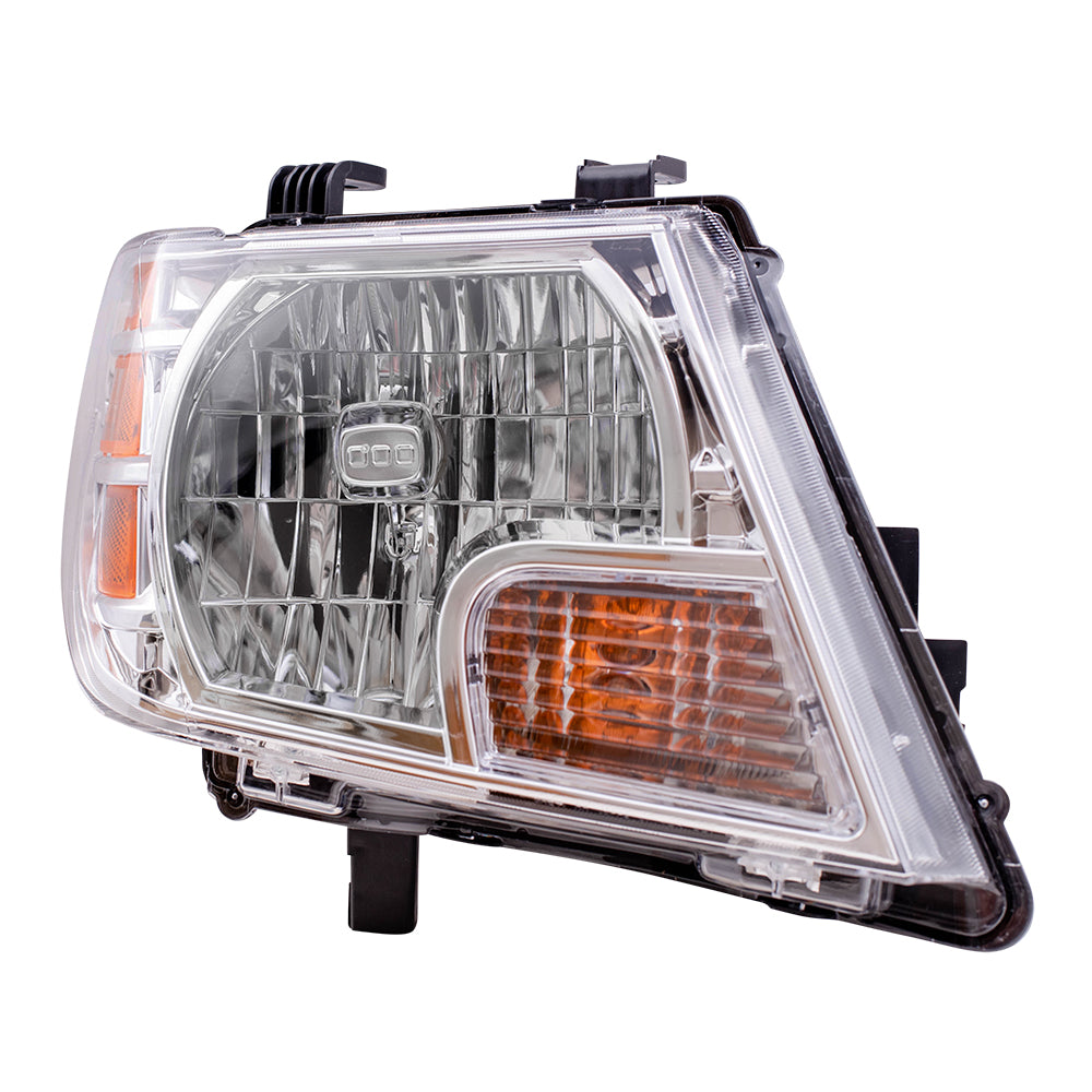 Brock Replacement Passengers Combination Headlight Headlamp Compatible with 09-19 Frontier Pickup Truck 26010Z40B