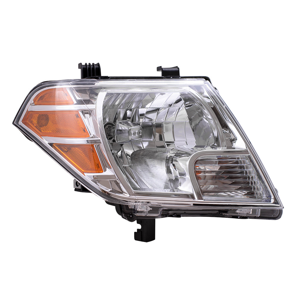 Brock Replacement Passengers Combination Headlight Headlamp Compatible with 09-19 Frontier Pickup Truck 26010Z40B
