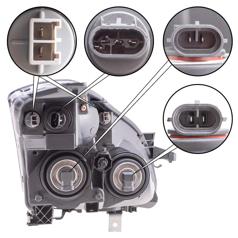 Brock Replacement Drivers Halogen Headlight Headlamp Compatible with 10-12 Altima 26060-ZX00A