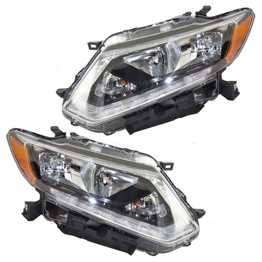 Headlight for 2014-2016 Rogue 260604BA2A Set