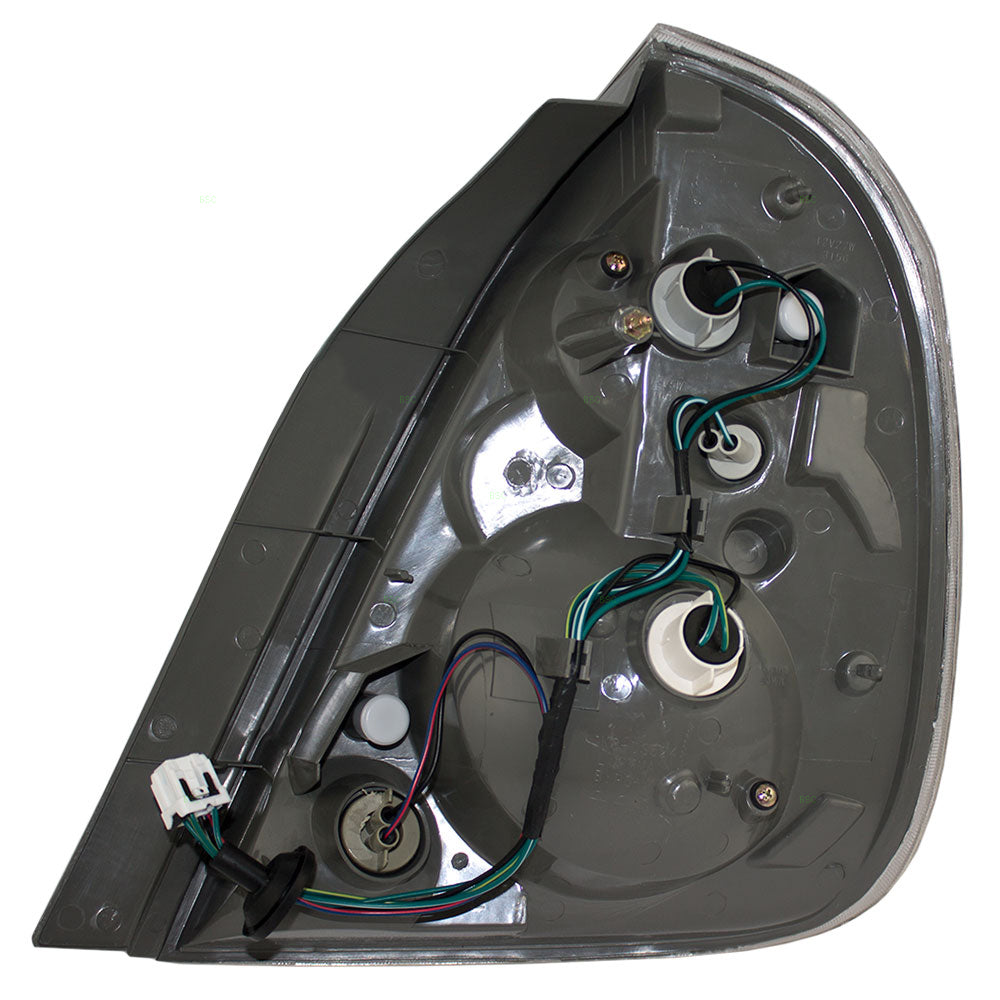 Brock Replacement Drivers Taillight Tail Lamp with Black Trim Compatible with 05-06 Altima 26555-ZB725