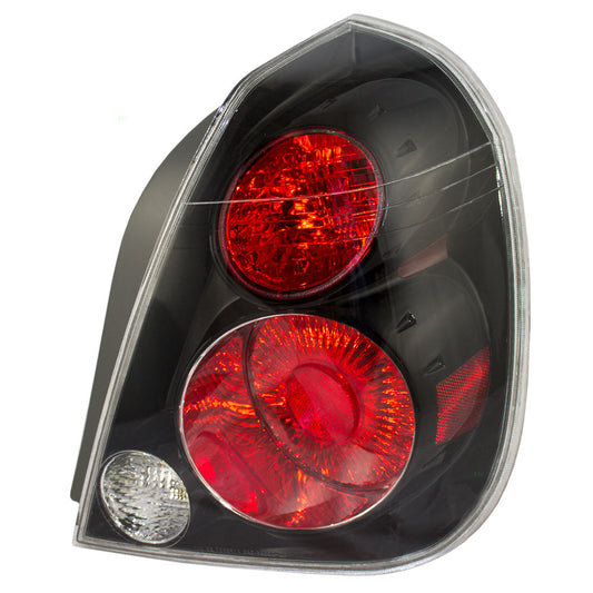 Brock Replacement Passengers Taillight Tail Lamp with Black Trim Compatible with 05-06 Altima 26550-ZB725