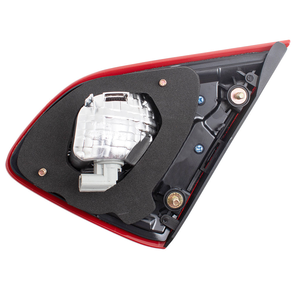 Brock Replacement Drivers Tail Light Lid Mounted Left Back Up Lamp w/ Smoke Lens Compatible with 2017-2018 Altima 26545-9HS1A NI2802112