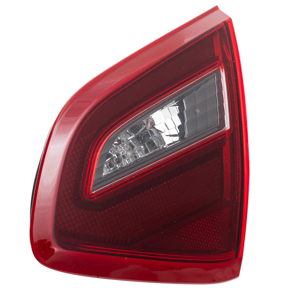 Brock Replacement Passengers Tail Light Lid Mounted Right Back Up Lamp w/ Smoke Lens Compatible with 2017-2018 Altima 26540-9HS1A NI2803112
