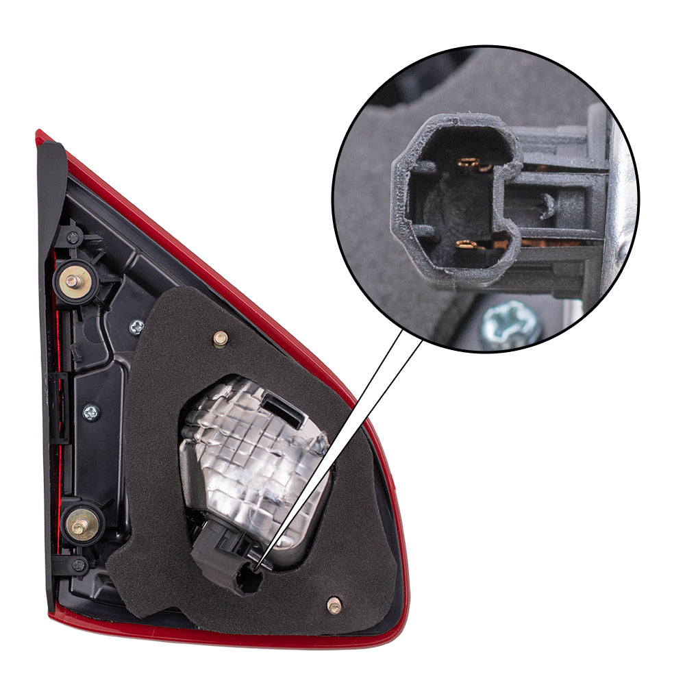 Brock Replacement Passenger Lid Mounted Tail Light Compatible with 2018 Altima