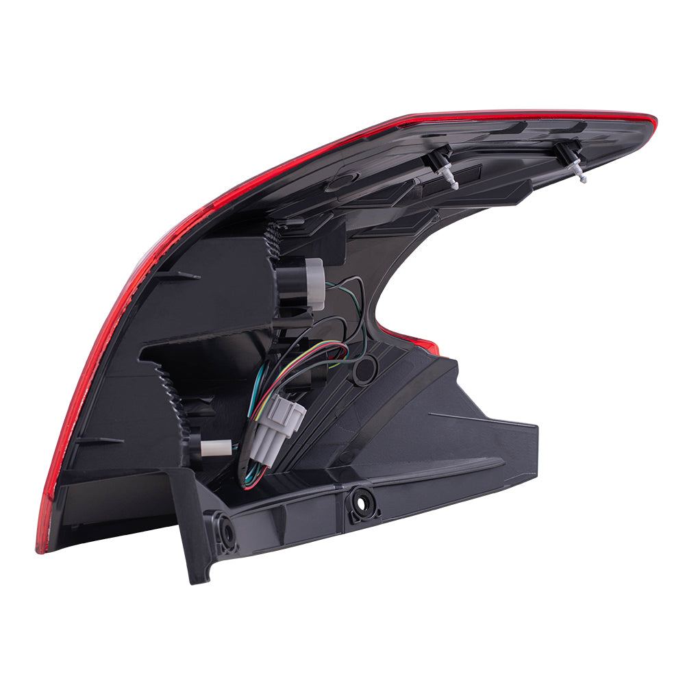 Brock Replacement Passenger Tail Light Quarter Panel Mounted Lens Compatible with 2018-2019 Kicks
