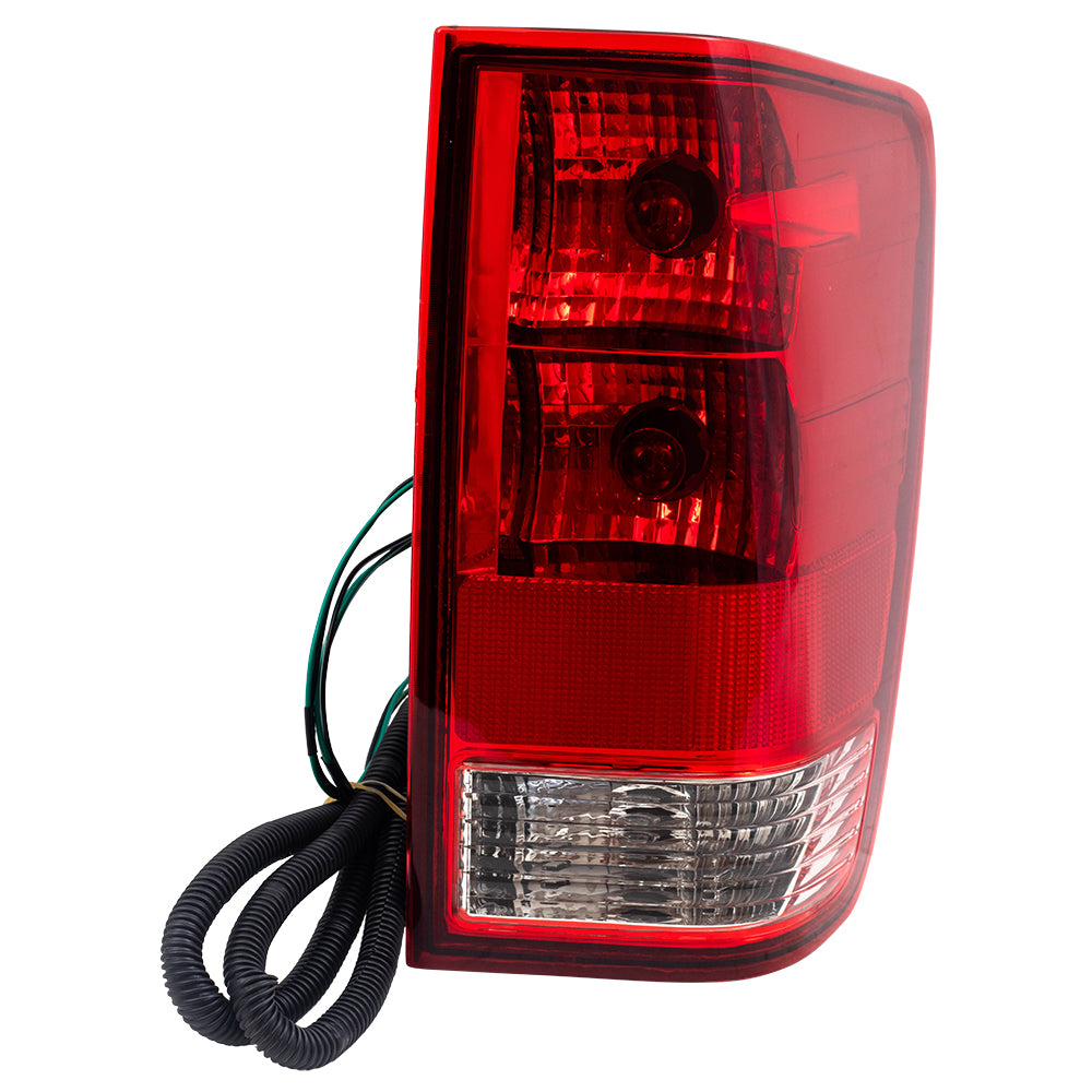 Brock Replacement Passengers Taillight Tail Lamp Compatible with 2004-2015 Titan Pickup Truck 26550ZH225