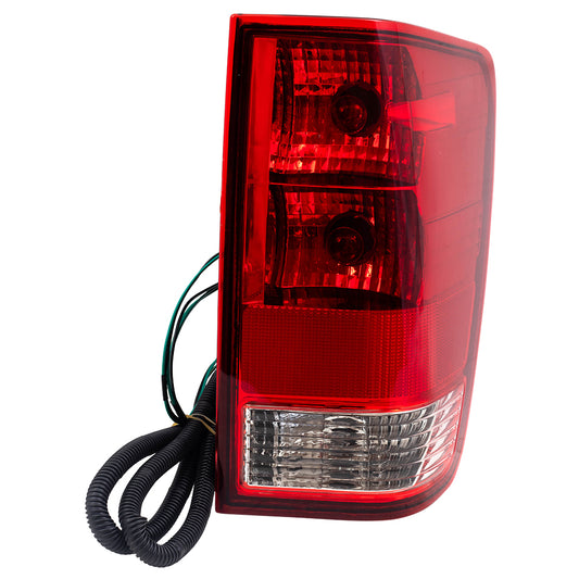 Brock Replacement Passengers Taillight Tail Lamp Compatible with 2004-2015 Titan Pickup Truck 26550ZH225