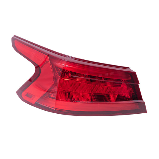 Brock Aftermarket Replacement Driver Left Combination Tail Light Assembly Body Mounted Compatible With 2016-2018 Nissan Maxima