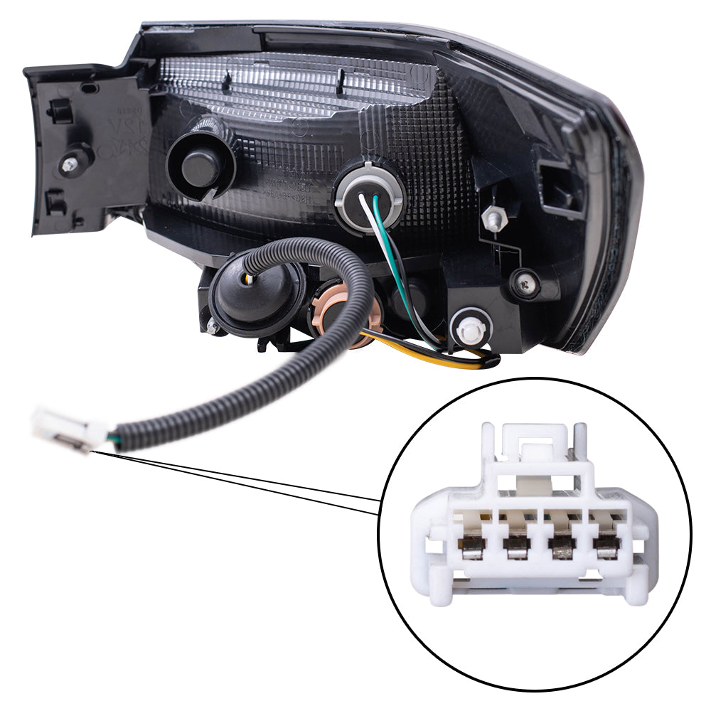 Brock Aftermarket Replacement Driver Left Tail Light Assembly Quarter Mounted Compatible with 2020 Nissan Sentra