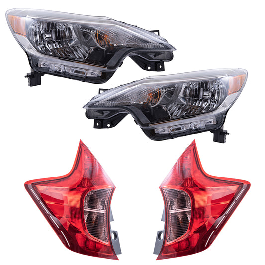 Brock 4222-0040LRC4 Replacement 4PC Light Set