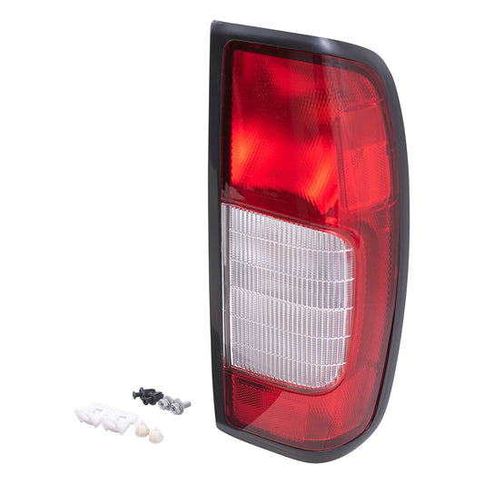 Brock Replacement Passengers Taillight Tail Lamp Compatible with 98-00 Frontier Pickup Truck 26554-3S525